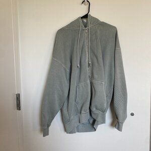 brandy melville oversized christy hoodie - sage green - one size, oversized